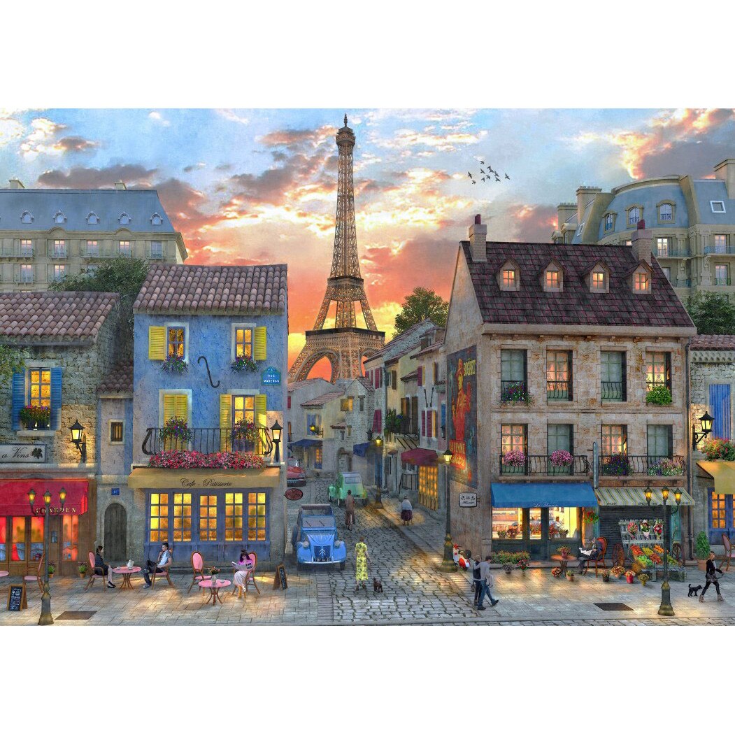 Puzzle Bluebird - Dominic Davison: Streets Of Paris, 1.000 piese (70111)
