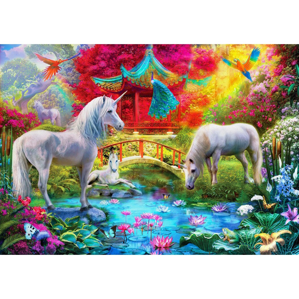Puzzle Bluebird - Oriental Unicorns, 1.000 piese (70148)
