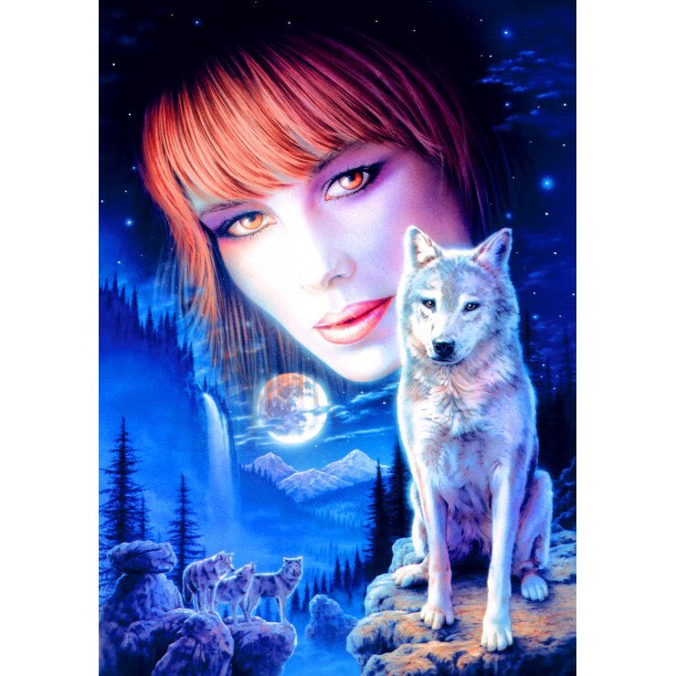 Puzzle Bluebird - Wolf Girl, 1.000 piese (70133)