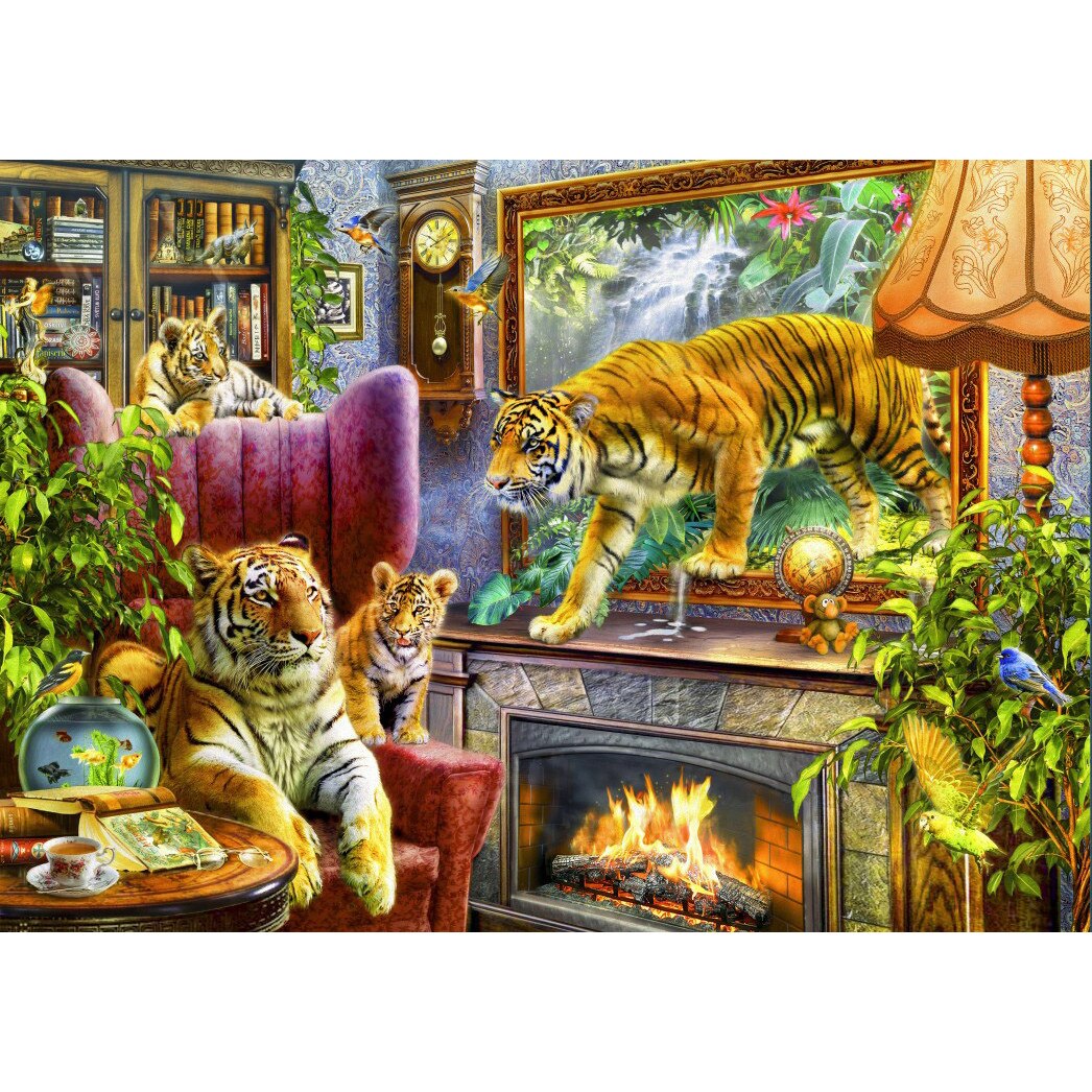 Puzzle Bluebird - Tigers Coming To Life, 2.000 piese (70171)