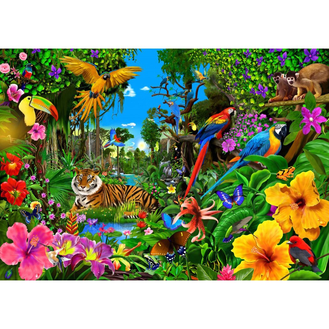 Puzzle Bluebird - Jungle Sunrise, 1500 piese (70150)