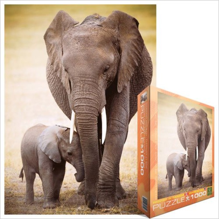 EuroGraphics 1000 db-os puzzle - Elephant & Baby (6000-0270)