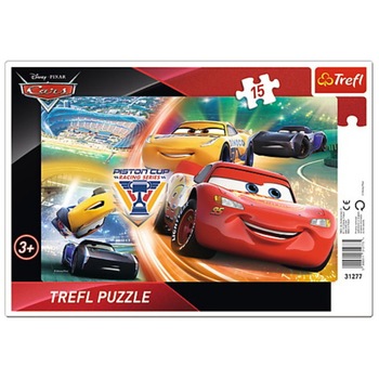 Puzzle Trefl - Cars, 15 piese (64916) Puzzle Trefl - Cars, 15 piese (64916)