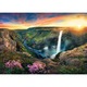 Trefl 2000 db-os puzzle - Haifoss vízesés, Izland (27091)