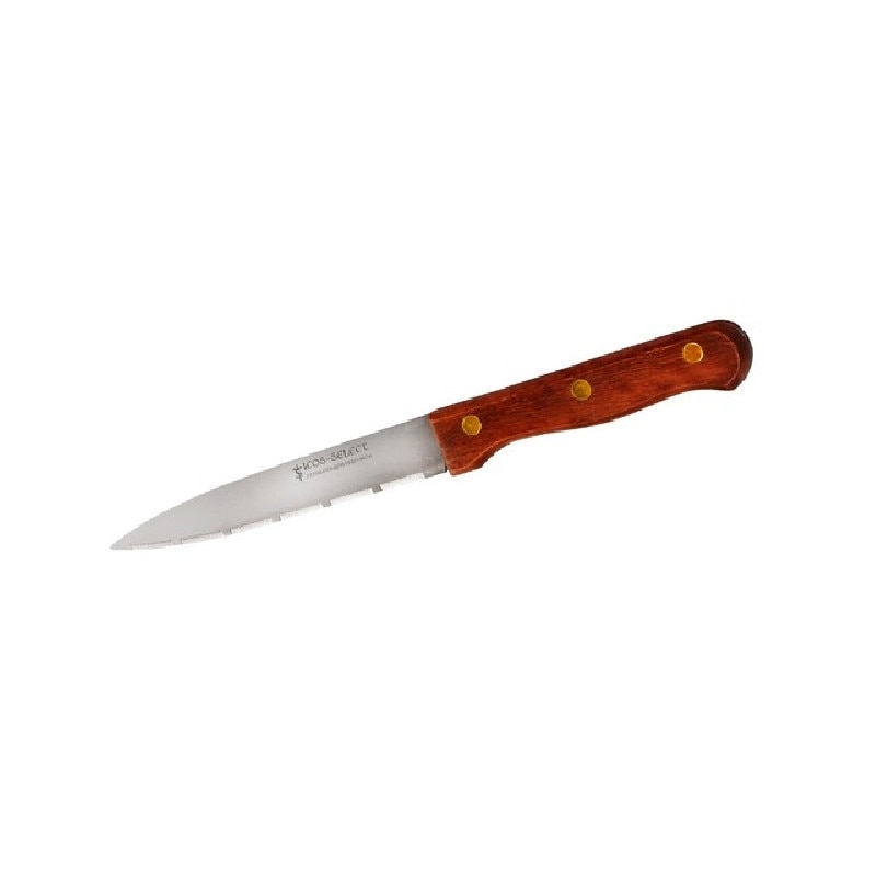 Cutit inox pentru legume cu maner de lemn Icos Select G-202 12cm