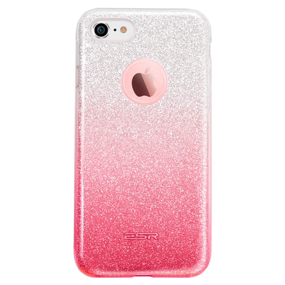 Carcasa ESR Makeup Glitter Sparkle Bling iPhone 8 / 7, Ombra Pink