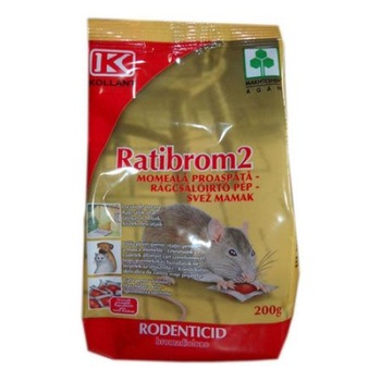 Otrava rozatoare Ratribrom 2, 200 g Otrava rozatoare Ratribrom 2, 200 g