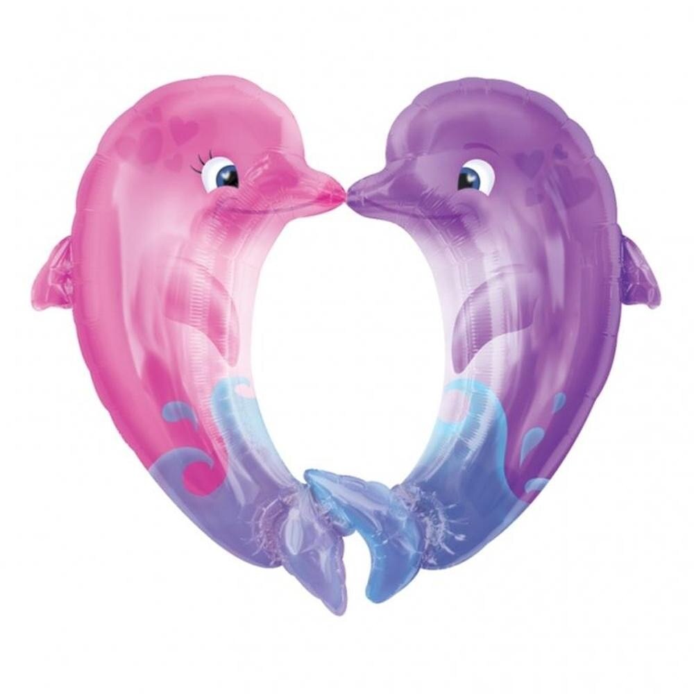 Balon Folie figurina 86 x 76 cm Kissing Dolphins