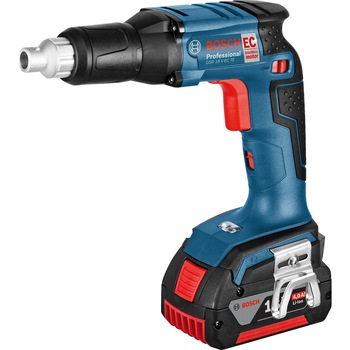 Surubelnita cu acumulator Bosch Professional GSR 18V-EC TE, 18 V, 4 Ah, 4200 RPM, 25 Nm, accesorii incluse Surubelnita cu acumulator Bosch Professional GSR 18V-EC TE, 18 V, 4 Ah, 4200 RPM, 25 Nm, accesorii incluse