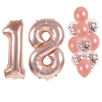Set 12 Baloane Majorat, Rose Gold, 74 cm Set 12 Baloane Majorat, Rose Gold, 74 cm