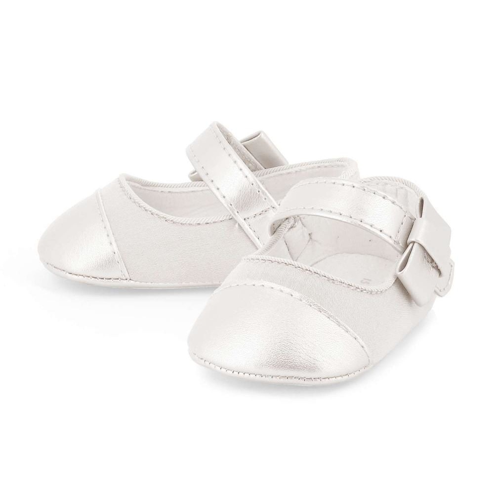 Balerini varf metalizat Beige nou-nascut