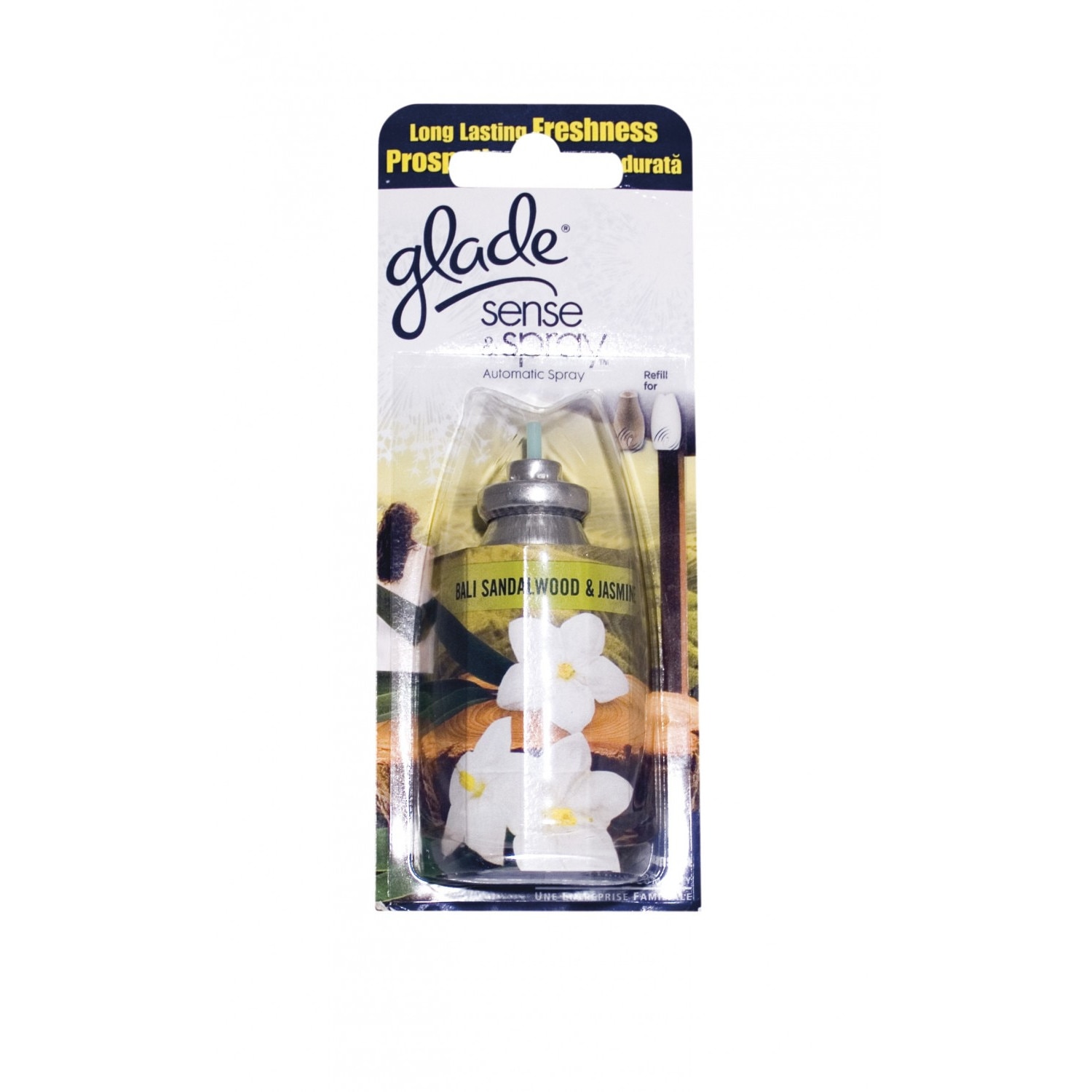 Odorizant camera Glade Sense & Spray, rezerva, bali sandalwood, 18 ml AN