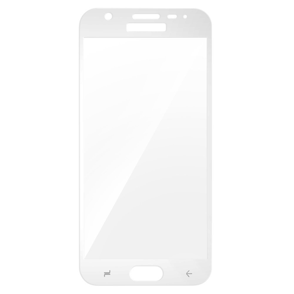 Folie Sticla Lemontti Full Fit pentru Samsung Galaxy J7 2018, Alb