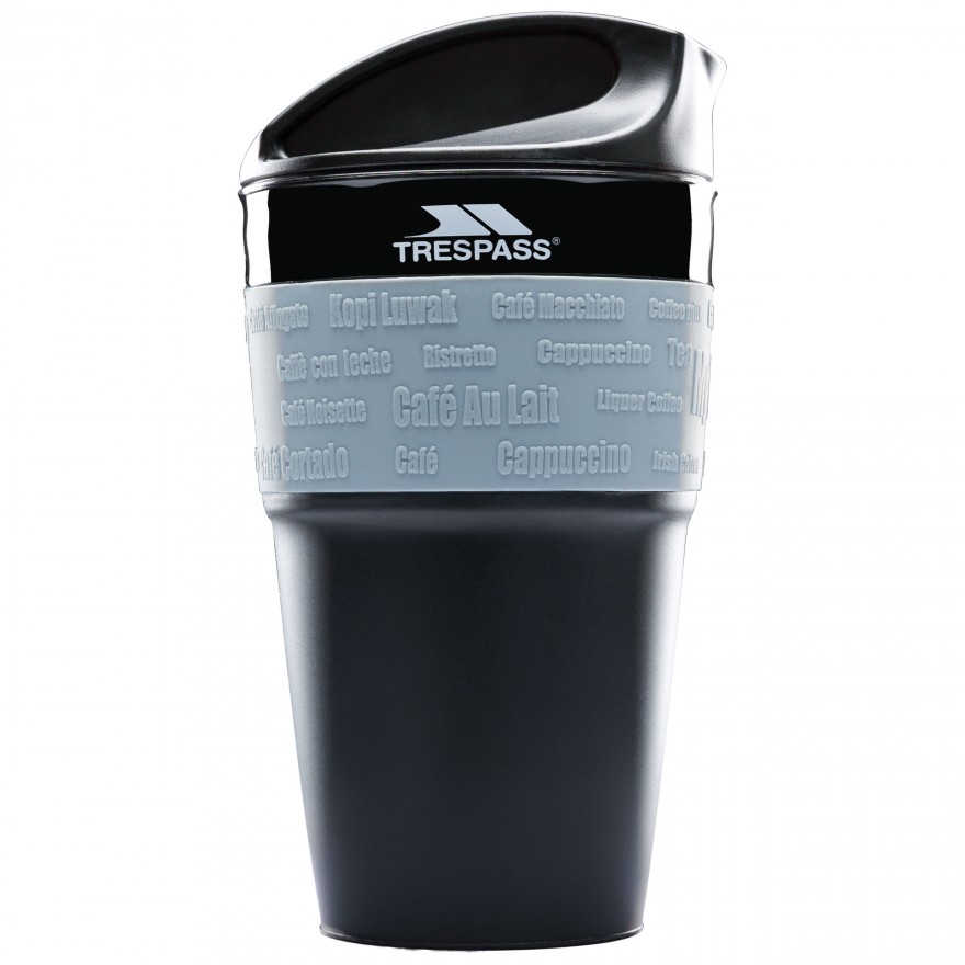 Cana pliabila Trespass Coffee Pop, 335ml, Black
