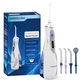 Irigator / Dus Bucal, Waterpulse, V400 Plus, fara fir, 4 Varfuri Incluse, Alimentare Variabila 110-220V, 3 Trepte, 60-120psi, Rezevor 240ml, 1200 oscilatii/min, Borseta Calatorii