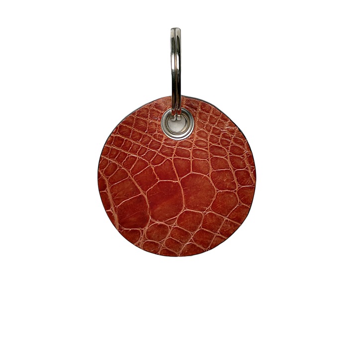 Ambrant krokodil bőr kulcstartó, modell F70