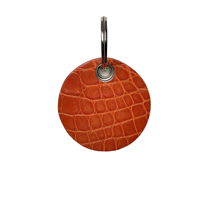Ambrant krokodil bőr kulcstartó, modell F66