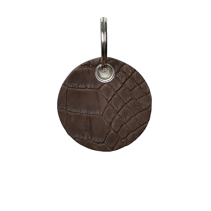 Breloc din Piele de Crocodil Ambrant Jaw 63