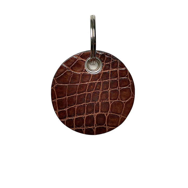 Ambrant krokodil bőr kulcstartó, modell F58