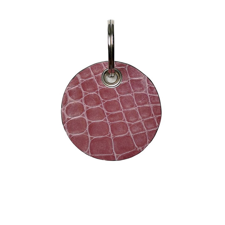 Breloc din Piele de Crocodil Ambrant Veep 08