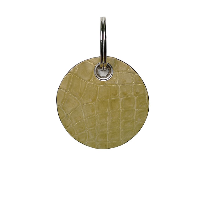 Breloc din Piele de Crocodil Ambrant Veep 14