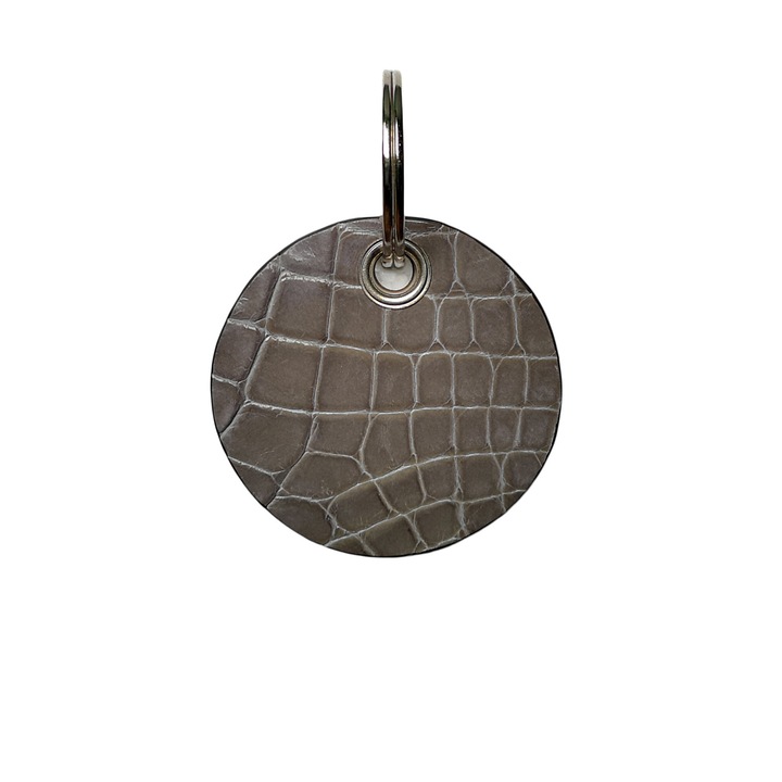 Breloc din Piele de Crocodil Ambrant Veep 23