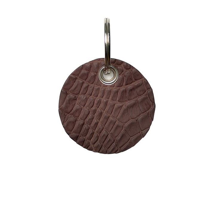 Ambrant krokodil bőr kulcstartó, modell F33