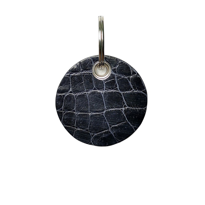 Breloc din Piele de Crocodil Ambrant Veep 33