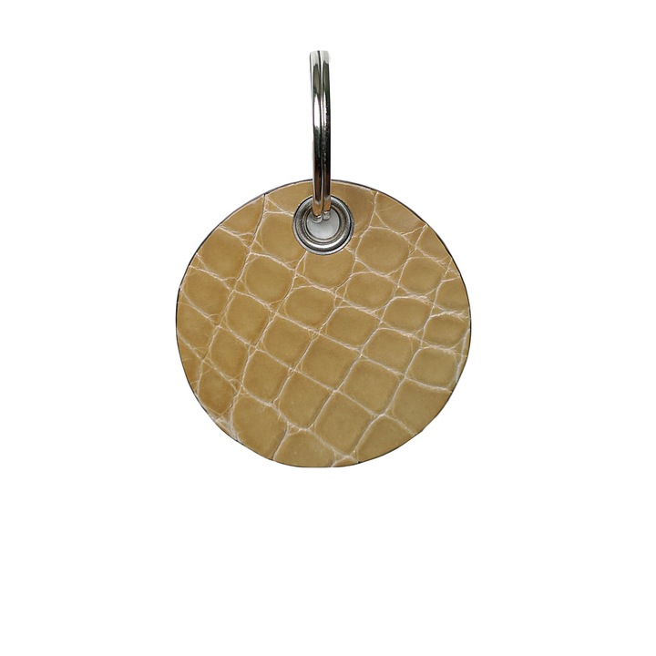 Breloc din Piele de Crocodil Ambrant Veep 53