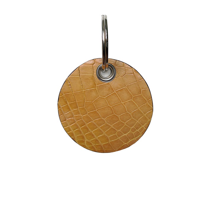 Ambrant krokodil bőr kulcstartó, modell F5