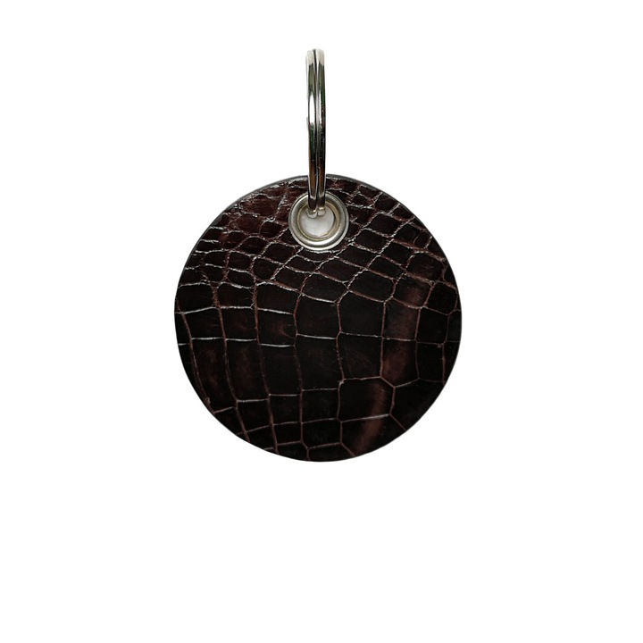 Ambrant krokodil bőr kulcstartó, modell F3