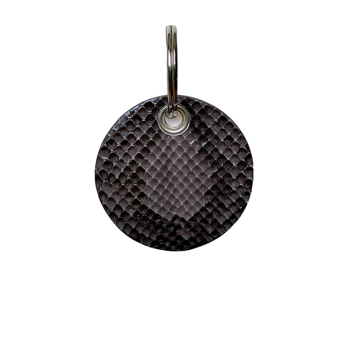 Breloc din Piele de Sarpe Ambrant Iris 8