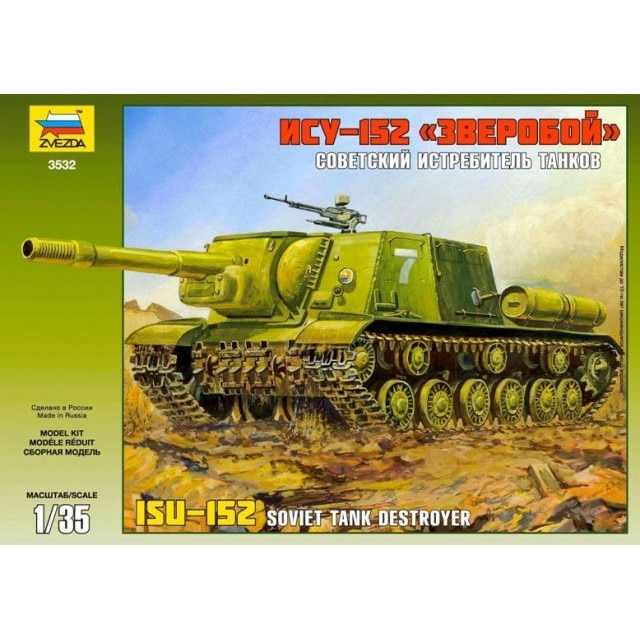 Macheta Militara Zvezda ISU-152 Soviet Tank destroyer 1:35 ZVEZ 3532