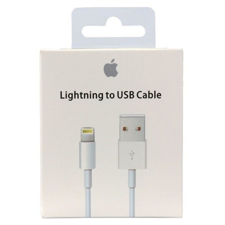 Cablu, Apple, Lightning la cablu USB, MD818ZM/A