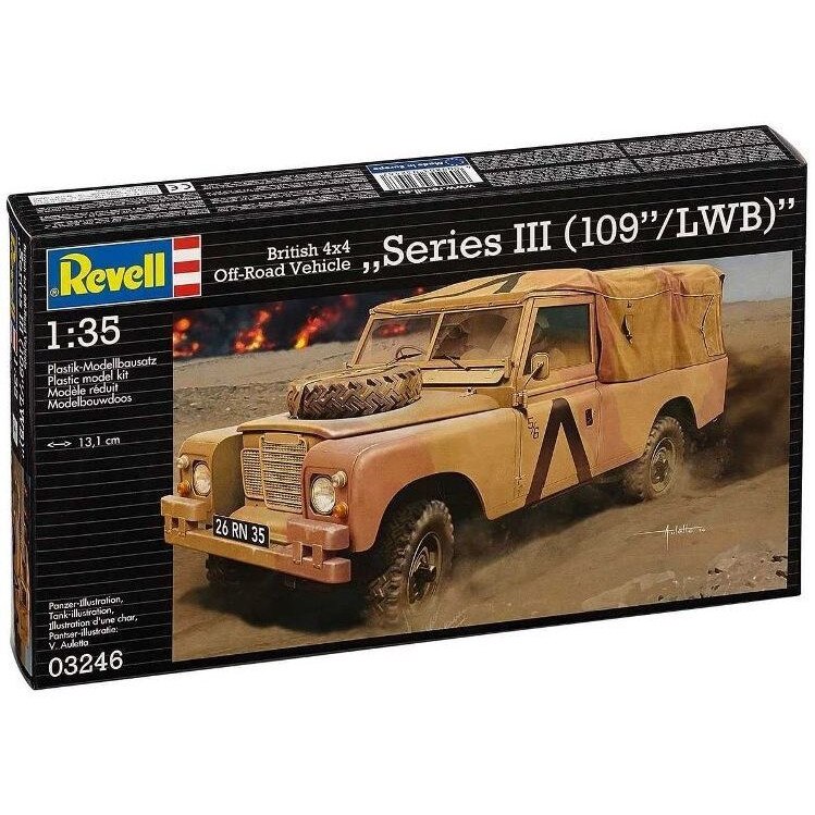 British Jeep off-road militar - un model pre-asamblat - Revell
