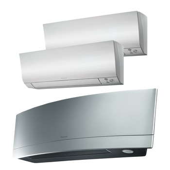 Sistem aer conditionat Daikin pentru 3 incaperi, multisplit, capacitate 6,80 kW, 18000 btu Emura Silver + 7+9000 btu Perfera, Refrigerant R32, clasa A+++/A++, Bluevolution Inverter + ansamblu asimetric de amortizoare VibraZerro RX60XL Sistem aer conditionat Daikin pentru 3 incaperi, multisplit, capacitate 6,80 kW, 18000 btu Emura Silver + 7+9000 btu Perfera, Refrigerant R32, clasa A+++/A++, Bluevolution Inverter + ansamblu asimetric de amortizoare VibraZerro RX60XL