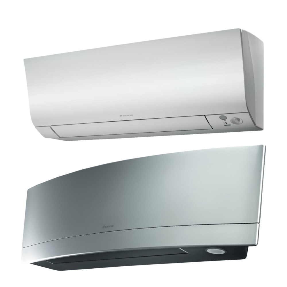 Sistem aer conditionat Daikin pentru 2 incaperi, multisplit, capacitate 5,00 kW, 9000 btu Emura Silver + 9000 btu Perfera, Refrigerant R32, clasa A+++/A++, Bluevolution Inverter + ansamblu asimetric de amortizoare VibraZerro RX60XL