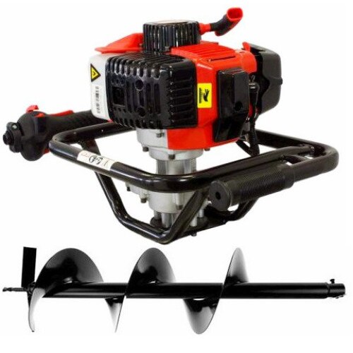 Set Motoburghiu Foreza pentru pamant,Trigo Tech,2.5cp si burghiu 200mm