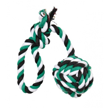 Jucarie Trixie franghie cu minge tesuta 5.5 × 30 cm pentru caini 3268 Jucarie Trixie franghie cu minge tesuta 5.5 × 30 cm pentru caini 3268