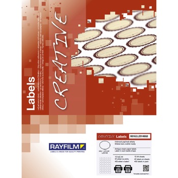 Etichete rozeta ovala, hartie maro cu nervuri 45buc/A4 laser 10/set Rayfilm-Creativ Etichete rozeta ovala, hartie maro cu nervuri 45buc/A4 laser 10/set Rayfilm-Creativ