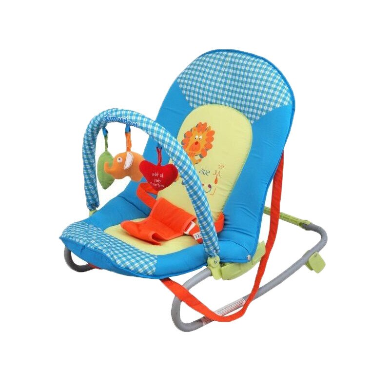Scaun balansoar pentru bebelusi BabyMix Lion, B-31, Albastru