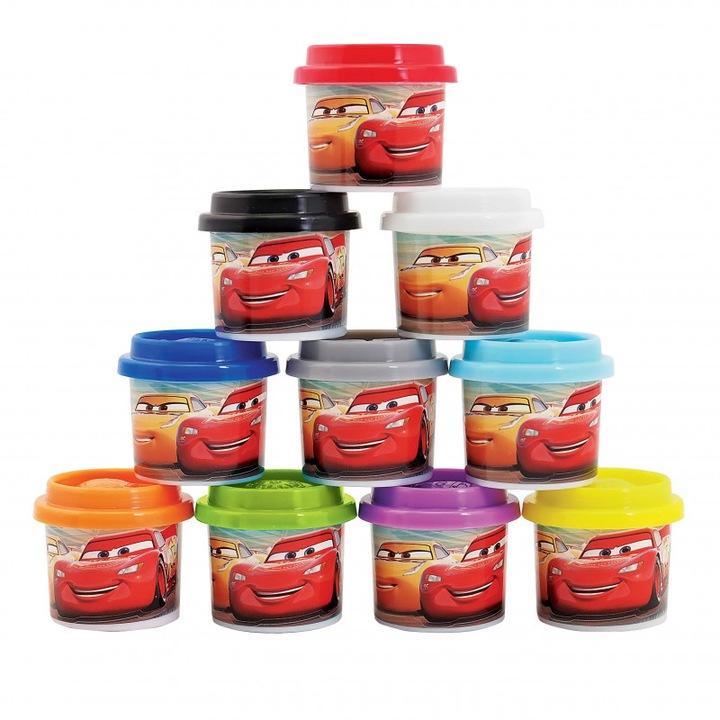 Set 10 borcanase de plastilina CARS