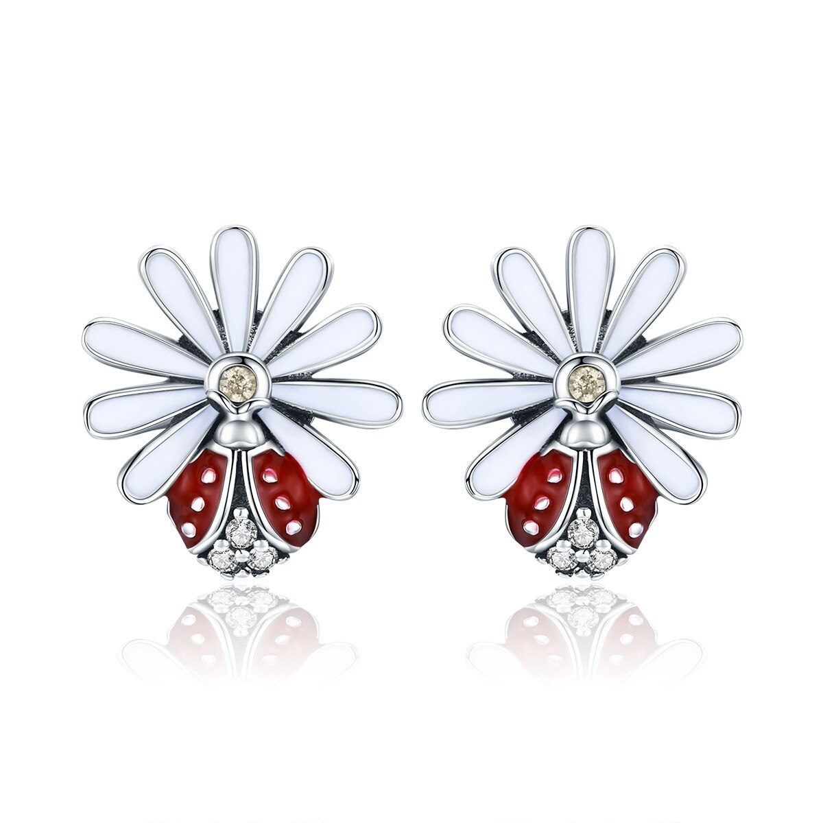 Cercei BeSpecial, EST0022, Argint, 0,9 x 1 cm, Zirconiu