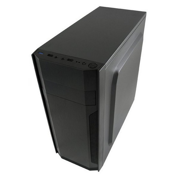 LC-Power 7036B ATX miditorony számítógépház, fekete - LC-7036B-ON