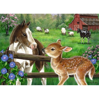 Puzzle Ravensburger - New Neighbors, 60 piese (09625) Puzzle Ravensburger - New Neighbors, 60 piese (09625)