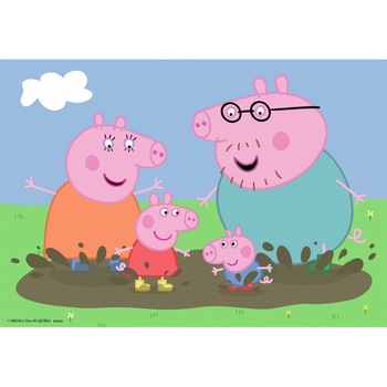 Puzzle Ravensburger - Peppa Pig, 2x24 piese (09082) Puzzle Ravensburger - Peppa Pig, 2x24 piese (09082)