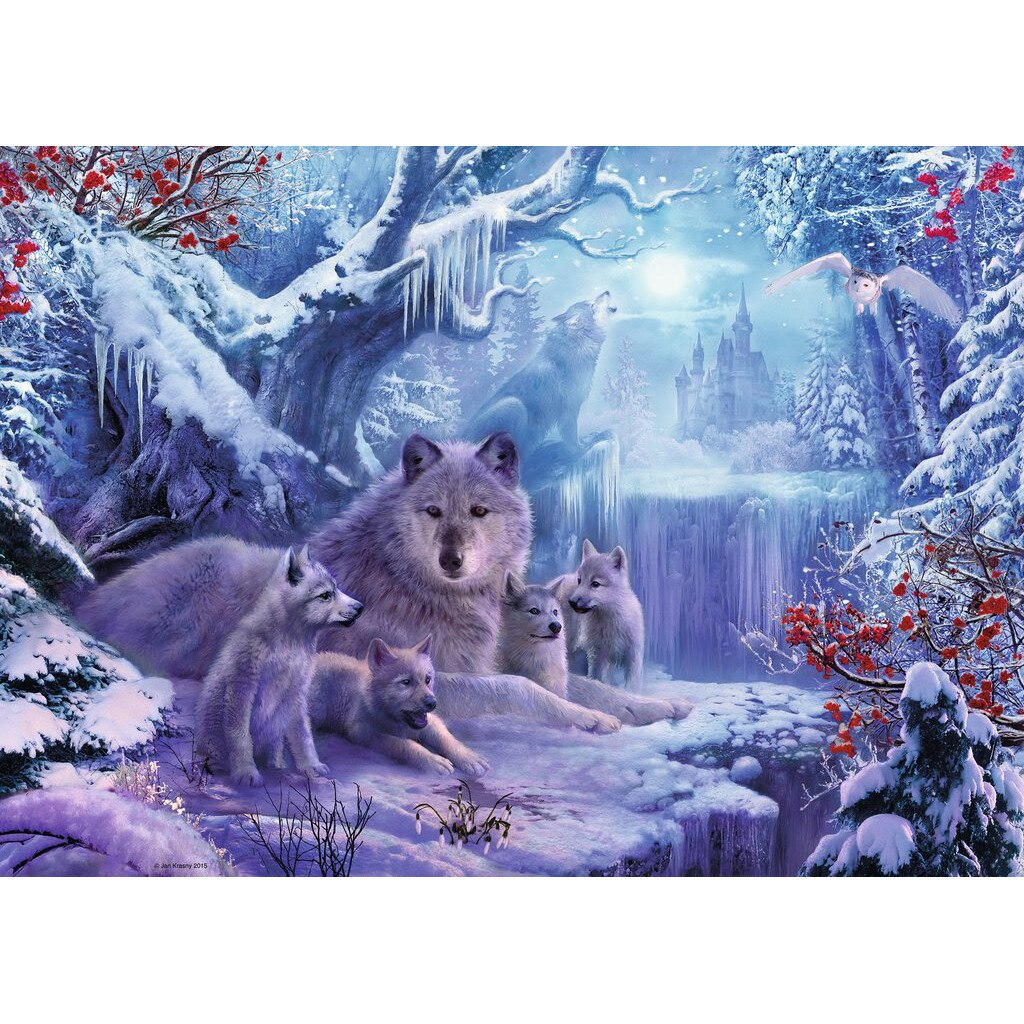Puzzle Ravensburger - Wnter Wolves, 1.000 piese (19704)
