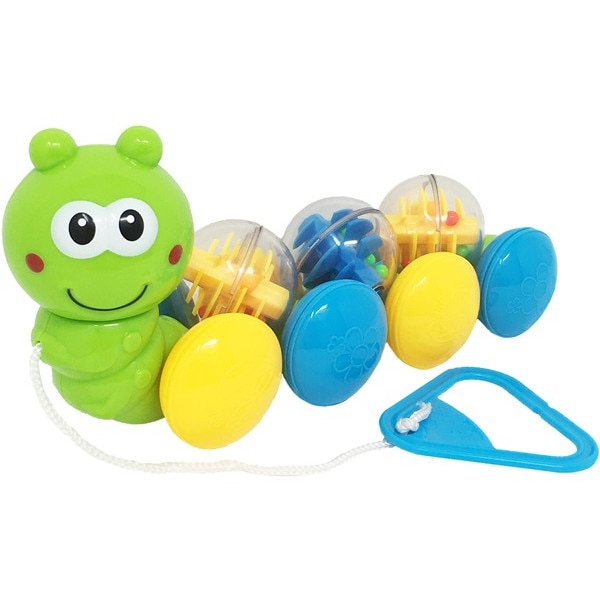 Jucarie interactiva de tras pentru bebe Funny Worm