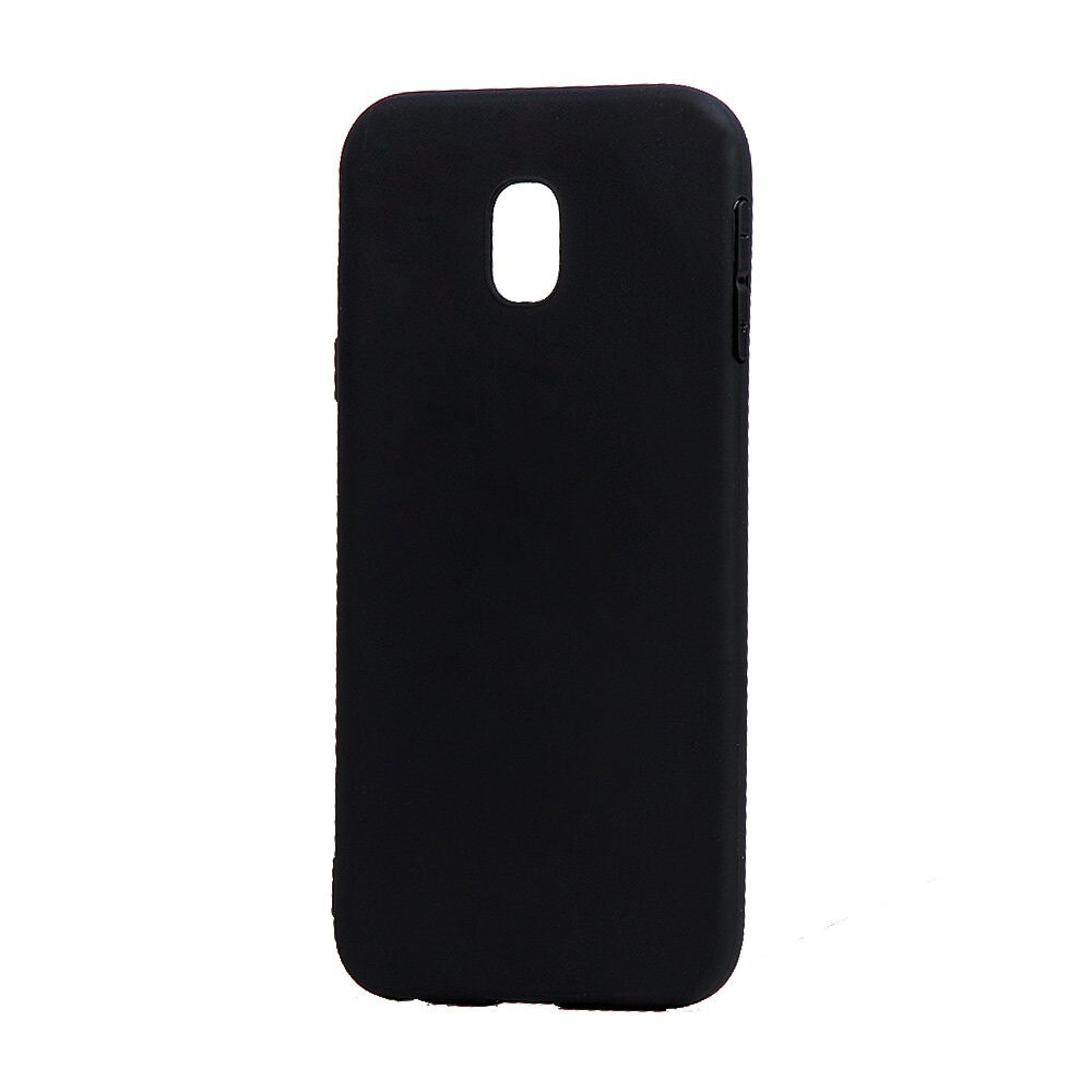 Husa silicon Lemontti Silky pentru Samsung Galaxy J7 2017, Negru