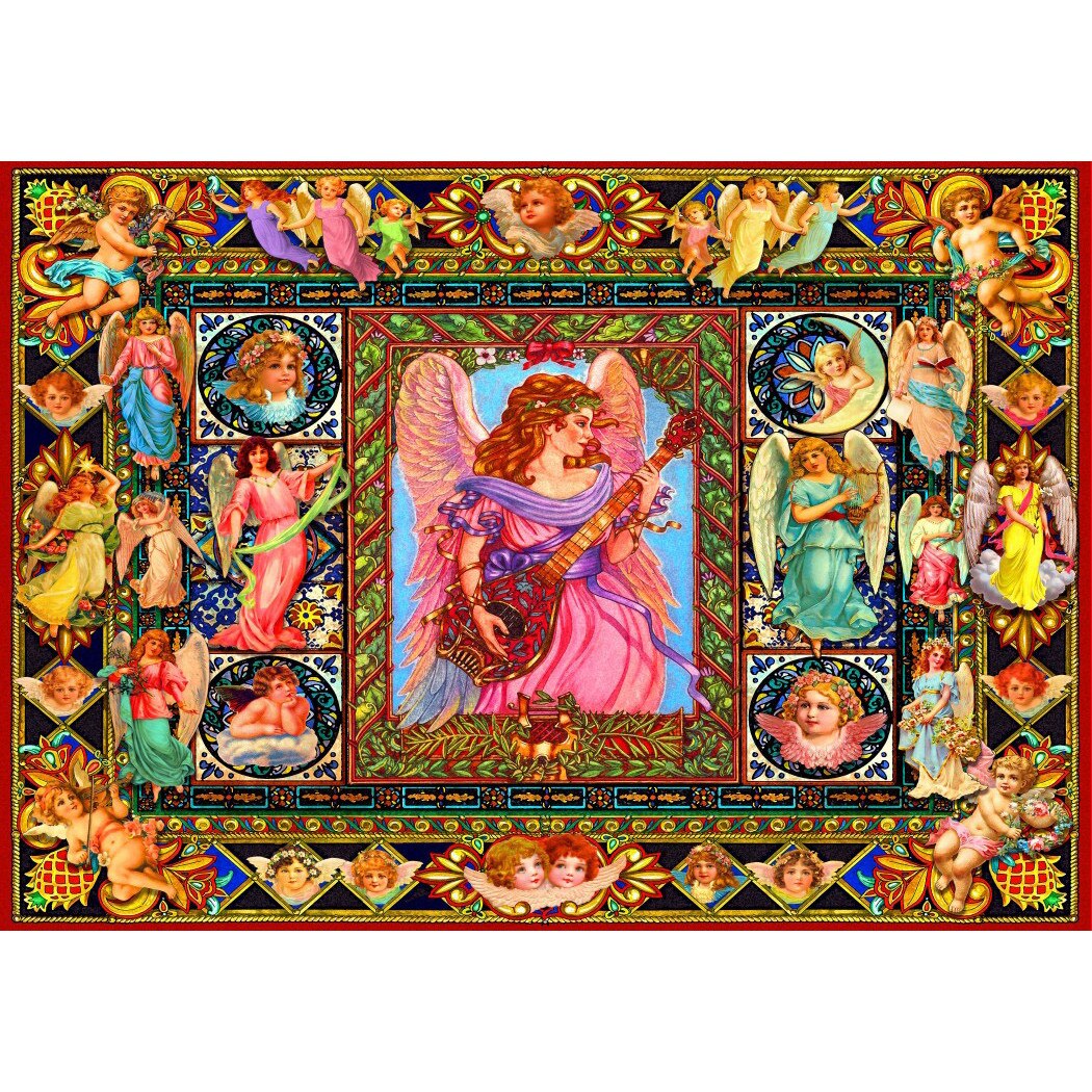 Puzzle Bluebird - Antique Angels, 1500 piese (70027)